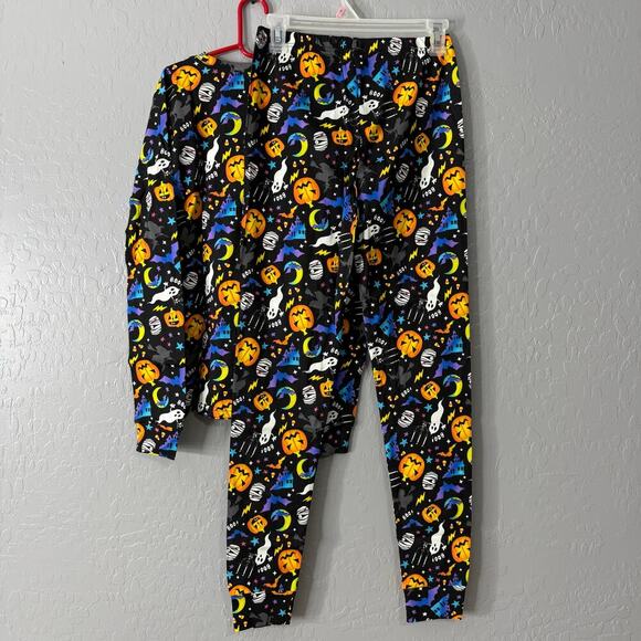 The Childrens Place Glow in the Dark Halloween Pjs Sleepwear Pumpkin Boo, 16 - Picture 1 of 6
